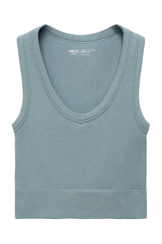 Crop top de sport - Vert menthe