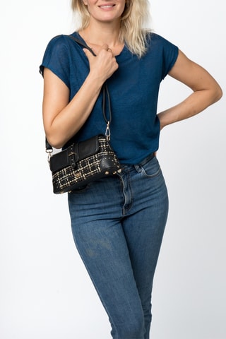 Borsa a tracolla Abysse - Nero