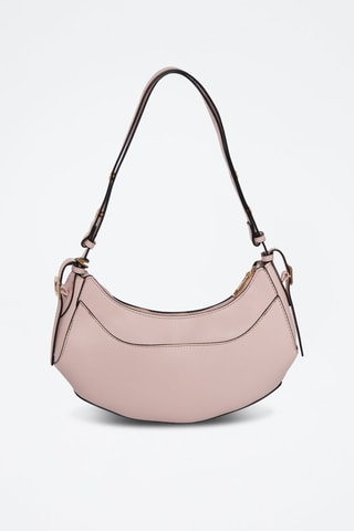 Mala de ombro Rodhes - Castanho-claro e rosa