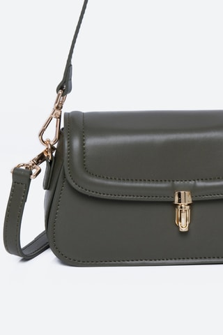 Borsa a tracolla in pelle Alisier - Kaki