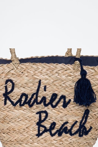 Mala shopper Playa - Bege e azul-marinho