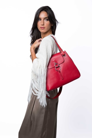 Borsa a spalla in pelle Panache - Bordeaux