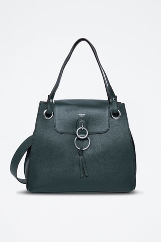 Borsa a spalla in pelle Panache - Verde scuro