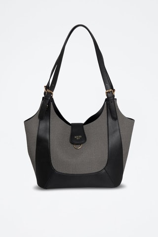 Mala de ombro Provence - Cinzento e preto