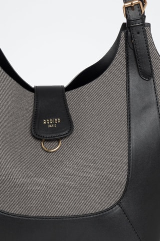 Mala de ombro Provence - Cinzento e preto