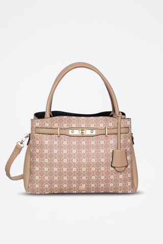 Borsa a mano Entracite - Beige