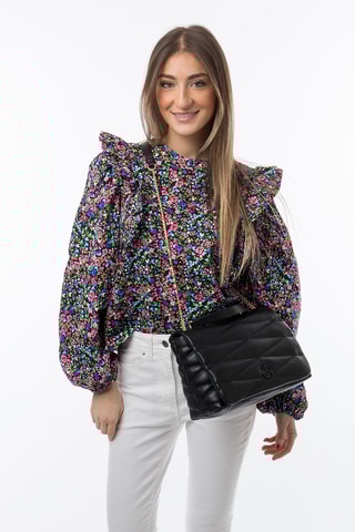 Mala de ombro Teepy - Preto - Preto