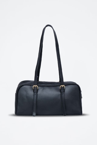 Mala de ombro Bowling - Preto - Dourado e preto