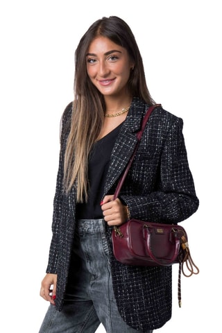 Borsa a mano Curl  - Dorato, marrone e viola