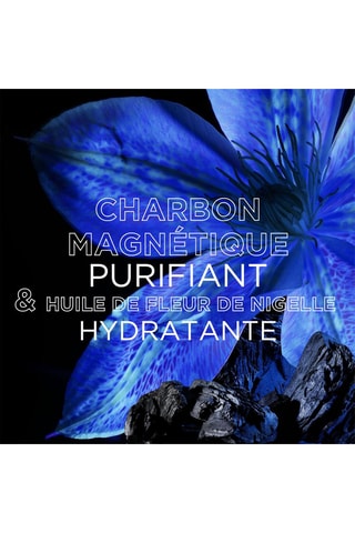 Shampoo Carbone magnetico e olio di fiore di Nigella Ultra Doux - Capelli normali e grassi - 250 ml