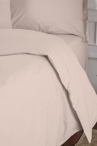 Funda nórdica de algodón reforzado 57 hilos/cm² Tonne Brune - Beige