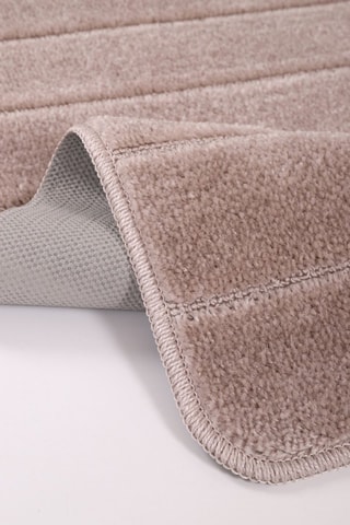 2 alfombras de baño Yeni Cizgili - Beige - 50 x 80 cm y 40 x 50 cm