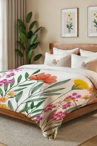 Juego de nórdico de algodón 57 hilos/cm² Clementine - Blanco