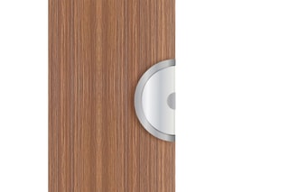 Poignée pour porte coulissante DESIGN demi-lune chromée