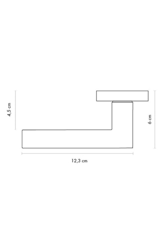 Poignée à cylindre Imola - Finition aspect chrome brillant