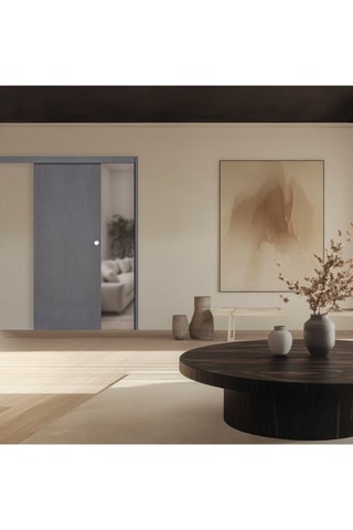 Porte coulissante en applique Miro 73 cm aspect chêne cendré - 73 x 204 cm