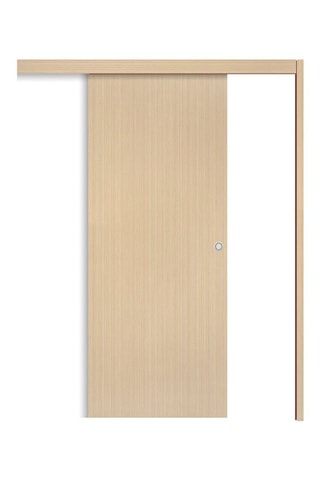 Porte coulissante en applique Miro 83 cm aspect chêne clair - 83 x 204 cm