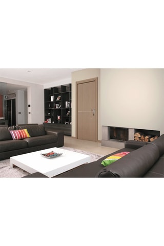 Bloc-porte d'intérieur Riva aspect chêne gris 83 cm