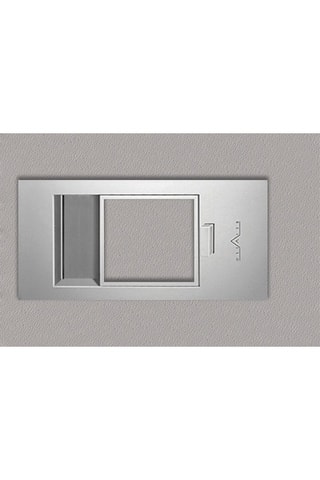 Bloc-porte d'intérieur Miro avec poignée Exclusive grise aspect cuir argile 63 cm