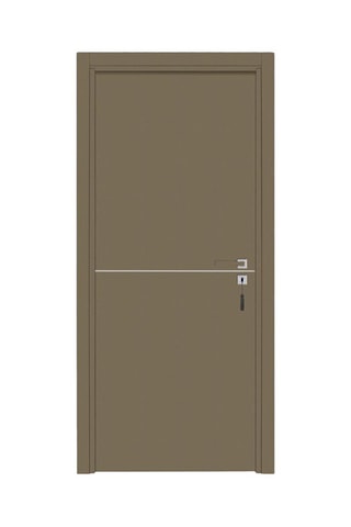 Bloc-porte d'intérieur Riva aspect cuir lichen 73 cm