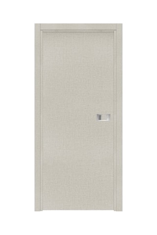 Bloc-porte d'intérieur Miro avec poignée Exclusive grise aspect textile opale 83 cm