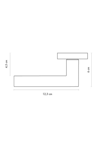 Poignée à clé Imola - Finition aspect chrome brillant