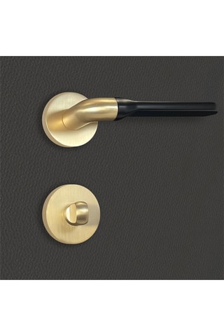 Poignée à condamnation Daniela - Finition aspect or et noir