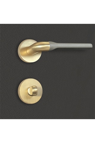 Poignée à condamnation Fabiana - Finition aspect or et gris