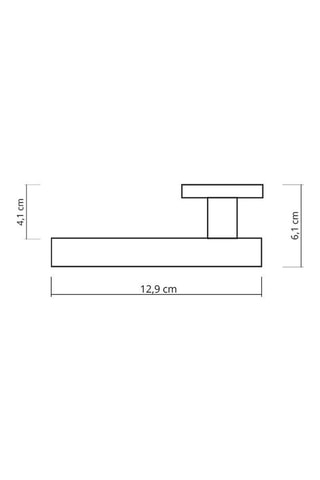 Poignée à clé Aurelia - Finition aspect noir et chrome brillant