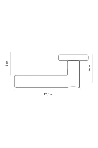 Poignée à clé Syracuse - Finition satin/nickel
