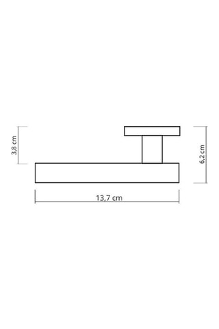 Poignée à clé Lara - Finition aspect chrome brillant