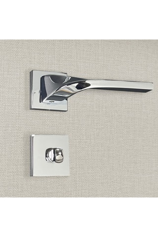 Poignée à condamnation Angela - Finition aspect chrome brillant