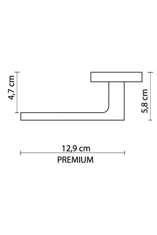 Poignée à clé Strass - Finition aspect chrome brillant