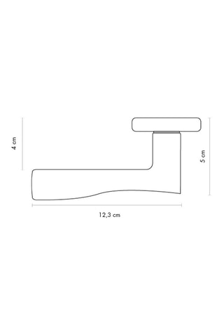 Poignée à clé Livourne - Finition aspect chrome