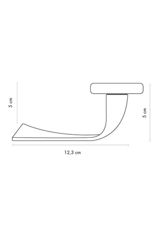 Poignée à clé Trieste - Finition satin/nickel