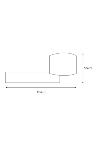 Poignée à cylindre Alma - Finition aspect noir mat