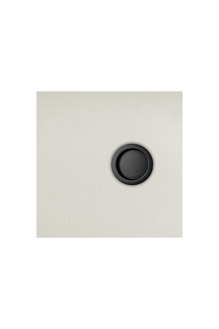 Poignée cuvette encastrée ronde noire pour porte coulissante