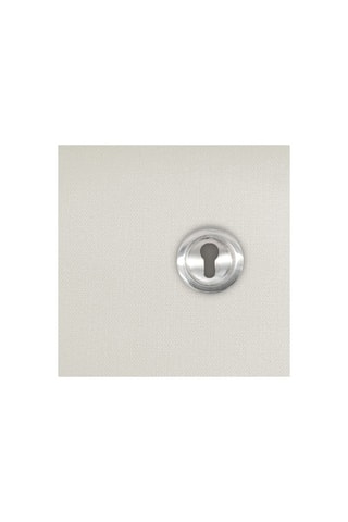 Poignée encastrée ronde grise crochet à condamnation pour porte coulissante