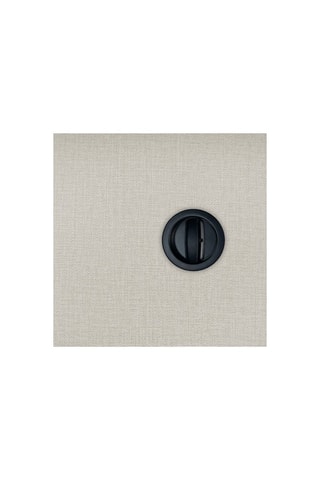 Poignée encastrée ronde noire crochet à condamnation pour porte coulissante