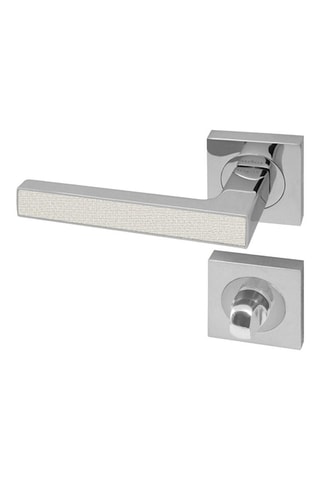 Poignée à condamnation Premium décor textile perle