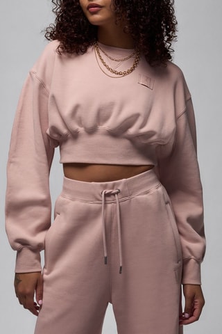 Sweat court polaire - Rose poudré