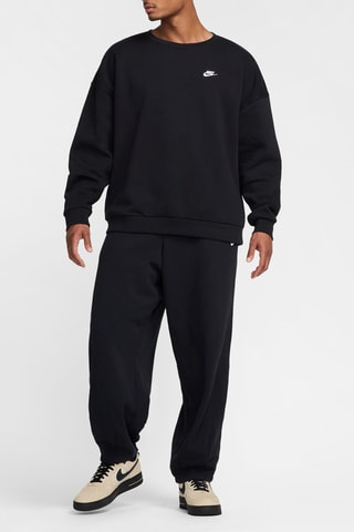 Sweat oversize polaire - Noir