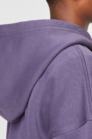 Sweat polaire à capuche - Violet