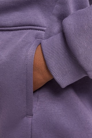 Sweat polaire à capuche - Violet