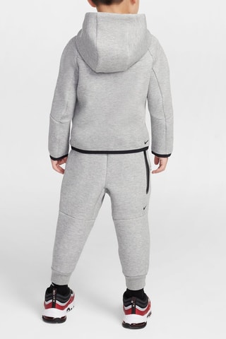 Sweat à capuche et pantalon polaire - Gris clair chiné