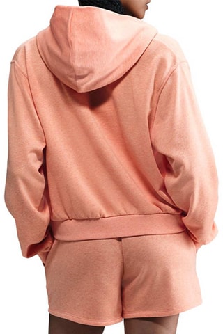 Sweat polaire à capuche Chill Terry - Saumon