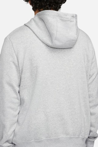 Sweat à capuche - Gris chiné et blanc