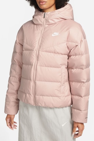 Doudoune à capuche - Rose poudré