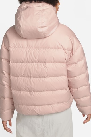 Doudoune à capuche - Rose poudré