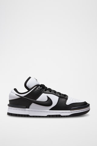 Nike Dunk Low Twist en cuir - Noir et blanc